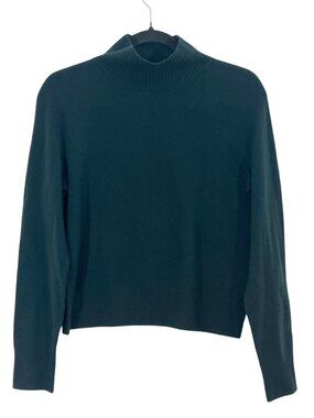 Vince Wool Cashmere Mock Neck Sweater Dark Teal XS NWOT
